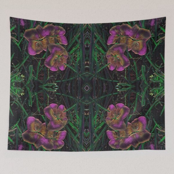 Item preview, Nightshade Pink Wild Violets Pattern  designed and sold by SunshineWalker.