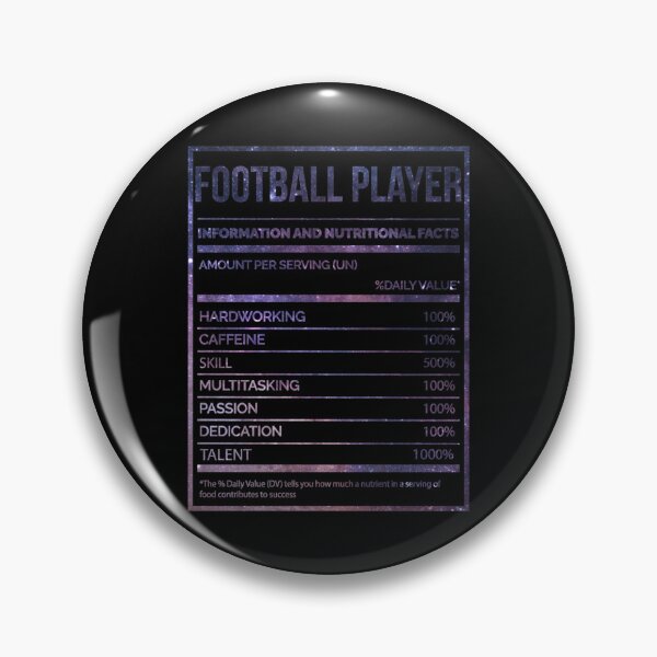 Item preview, Football Player Funny Football Nutrition Label Classic T-Shirt designed and sold by monica45je.