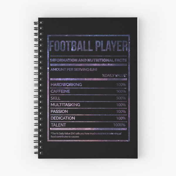 Item preview, Football Player Funny Football Nutrition Label Classic T-Shirt designed and sold by monica45je.
