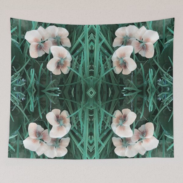 Item preview, Wild Violets Green Pattern  designed and sold by SunshineWalker.