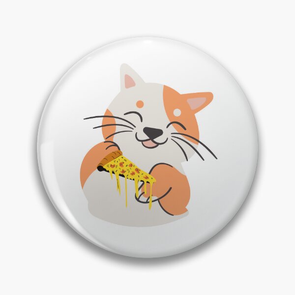 Item preview, cat eating a pizza - cat loves eating pizza designed and sold by PCpallavi.