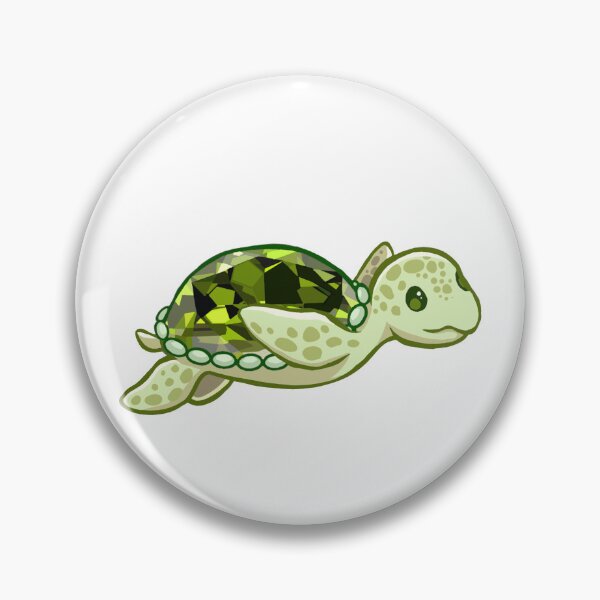 Item preview, Peridot Cute Sea Turtle Sticker designed and sold by 10six.