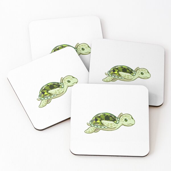 Item preview, Peridot Cute Sea Turtle Sticker designed and sold by 10six.