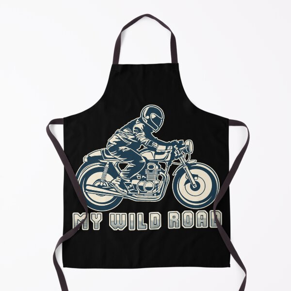 Item preview, Vintage Motorbike. Retro design of a rider on his motorcycle titled My wild road designed and sold by Goliardika-Shop.