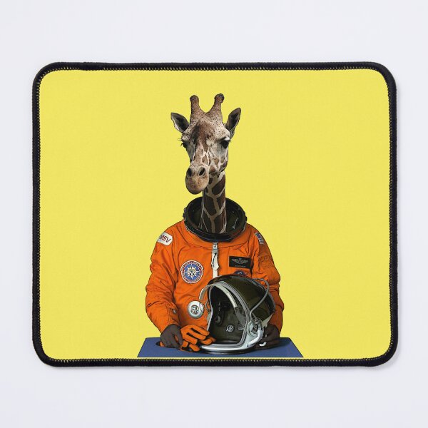Item preview, Giraffe astronaut (yellow) designed and sold by Madame Memento.