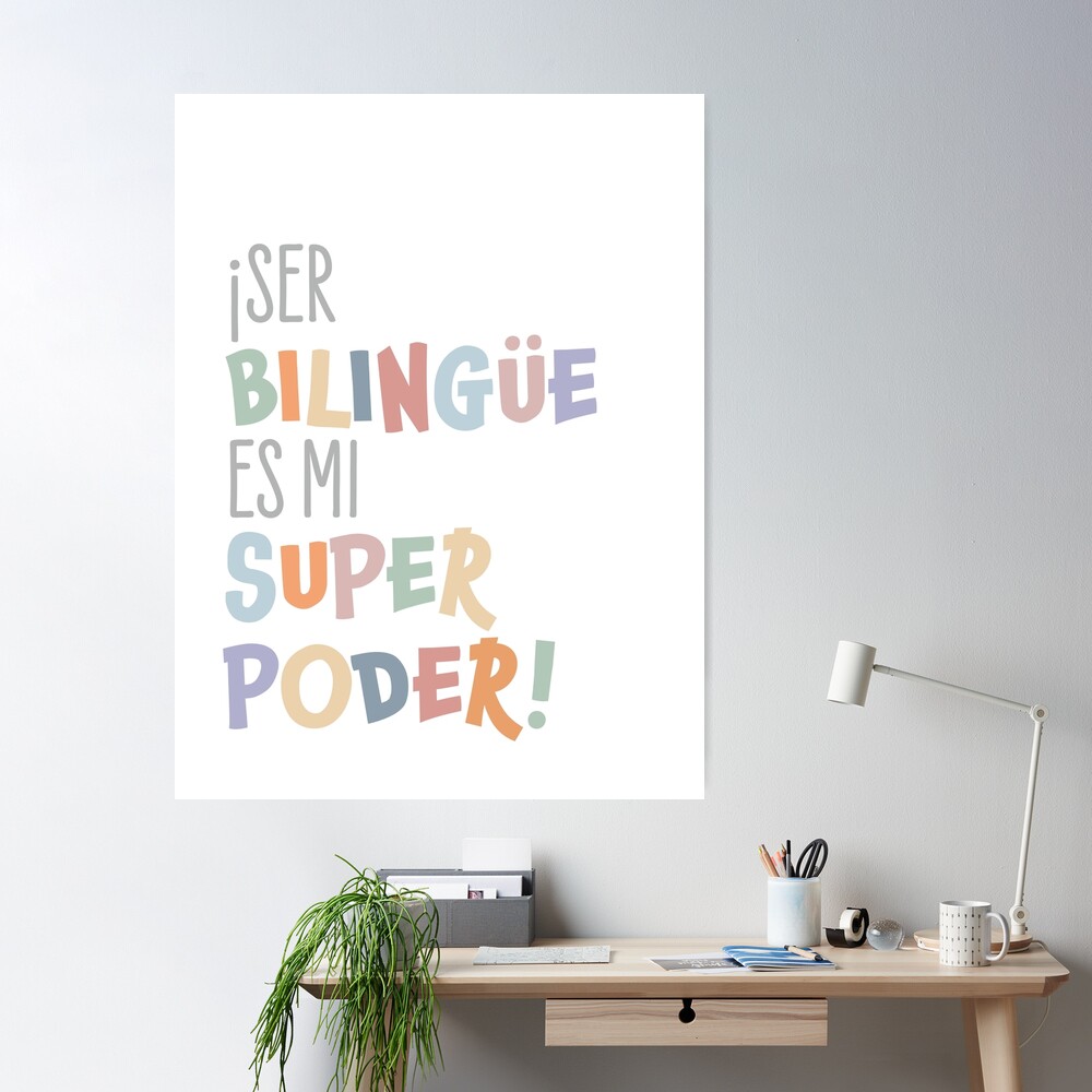 Bilingual Spanish Educational Posters Set for Kids and 