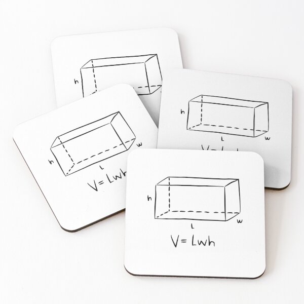 Item preview, Volume of Cuboid Rectangle Math equations Math formulas designed and sold by CherieTree.