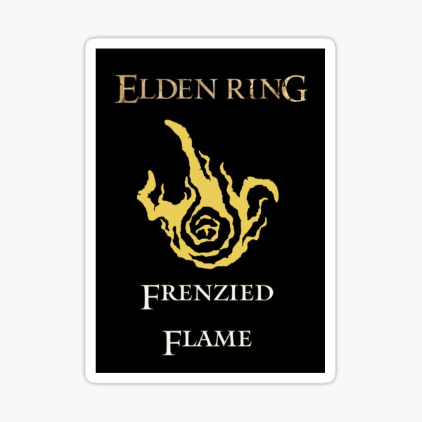 Frenzied Flame sigil/glyph Elden Ring Sticker