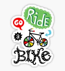 Go Ride a Bike Sticker
