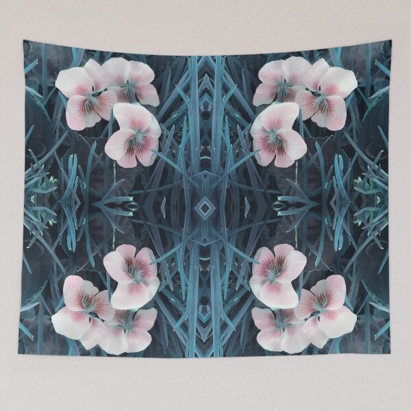 Item preview, Wild Violets Teal Pattern  designed and sold by SunshineWalker.