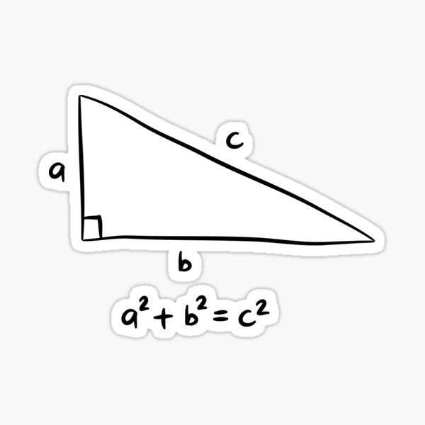 Item preview, Pythagorean theorem Triangle Math equations Math formulas designed and sold by CherieTree.