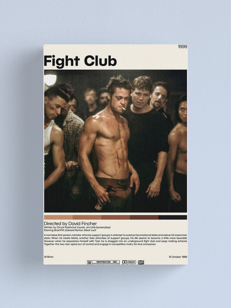 Fight Club Poster David Fincher, Minimalist Movie Poster