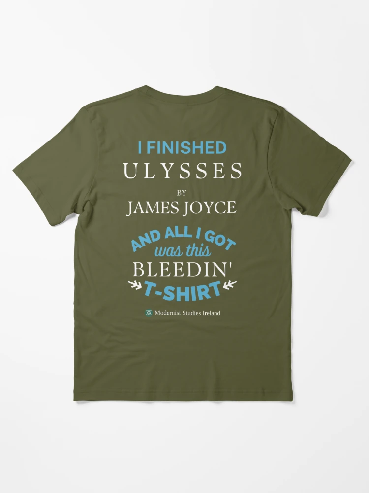 Large Quote by James Joyce Adult's Cotton T-Shirt (White