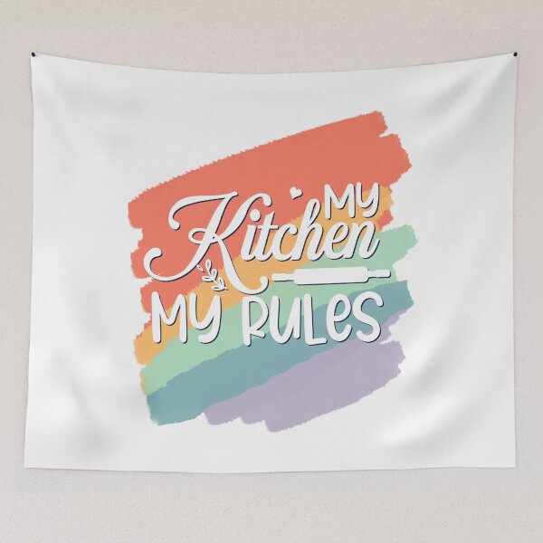 Item preview, my kitchen my rules  designed and sold by InnaMGraphic.