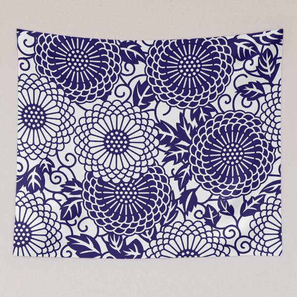 Item preview, Blue Batik Floral designed and sold by Makanahele.