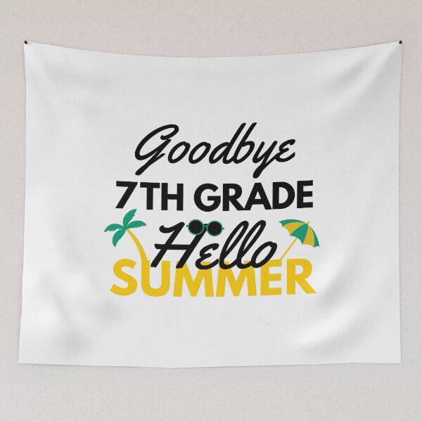 Item preview, Funny Quote For Last Day Of School: Goodbye 7th Grade Hello Summer designed and sold by AmeliaStore1.