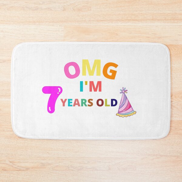 Item preview, OMG I am 7 years old - Funny Baby Birthday designed and sold by OMGCutie.
