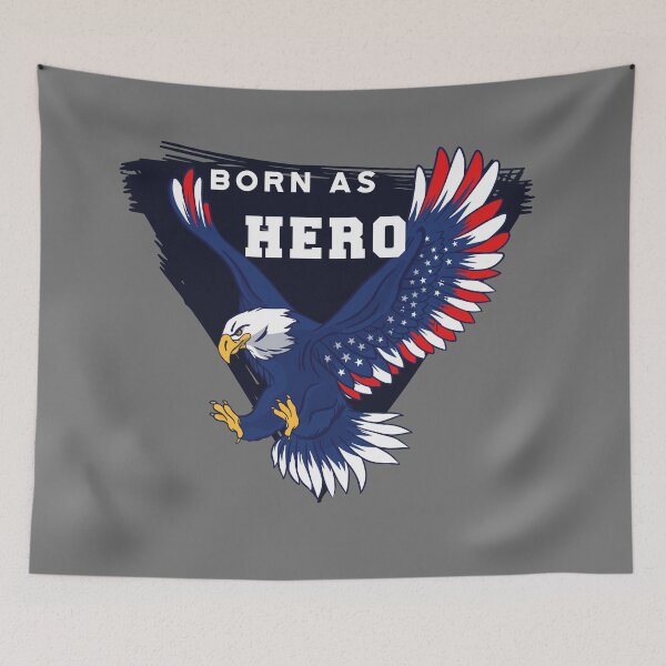 Aperçu de l'œuvre American Eagle, né un héros USA Patriot créée et vendue par JanooFactory.