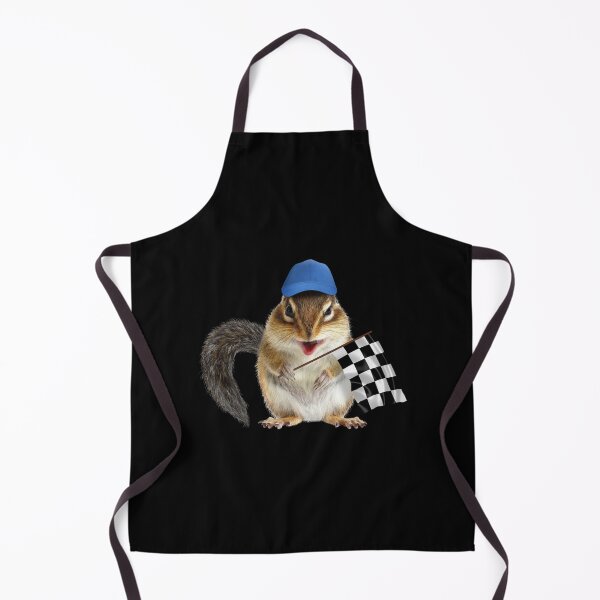 Item preview, Funny Chipmunk Holding A Racing Flag Sticker designed and sold by dianemiriami6.