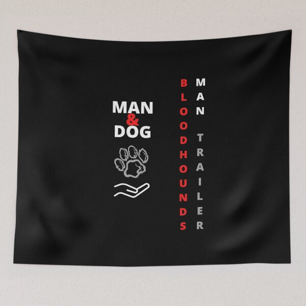 Item preview, Funny Bloodhound text minimalistic design designed and sold by MayaAndNora.