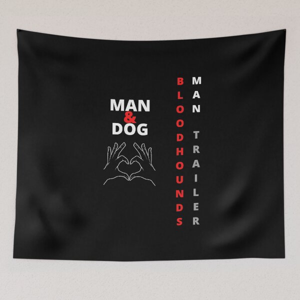 Item preview, Funny Bloodhound text minimalistic design designed and sold by MayaAndNora.