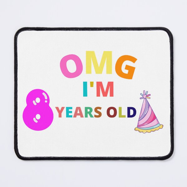 Item preview, OMG I am 8 years old - Funny Baby Birthday designed and sold by OMGCutie.