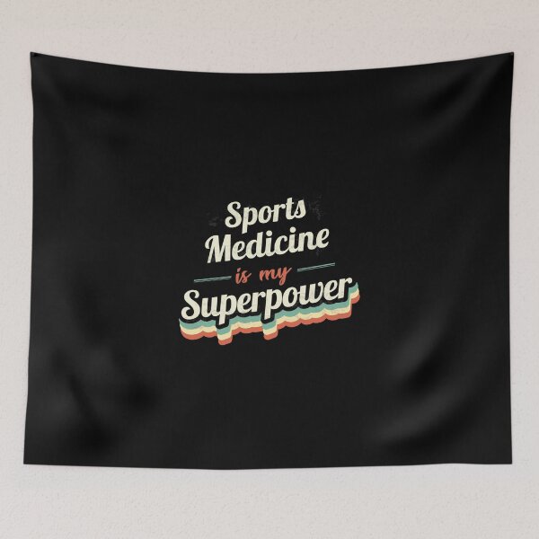 Item preview, La medicina deportiva es mi superpoder Pegatina designed and sold by felyn3gloria.