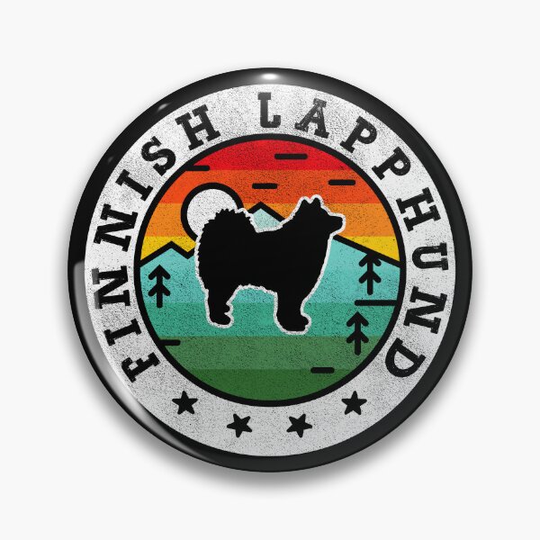 Artikelvorschau, Finnish Lapphund Dog Summer Vintage entworfen und verkauft von rafaeltto.