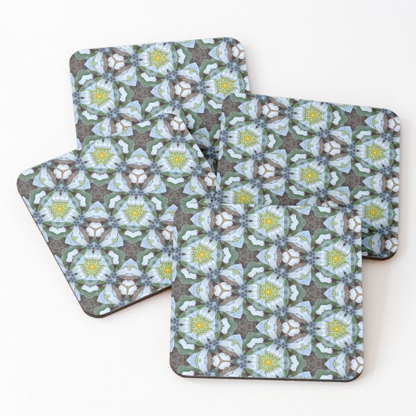 Item preview, Moraea ciliata 1.1 -  Green Botanical Pyramid Pattern designed and sold by FRLF.