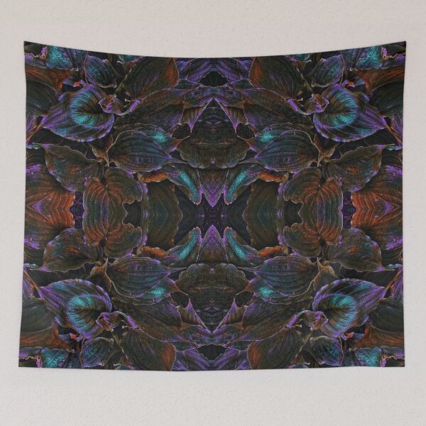 Item preview, Nightshade Teal Hosta Pattern  designed and sold by SunshineWalker.
