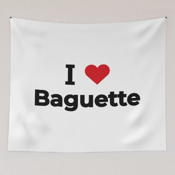 Aperçu de l'œuvre J'aime Baguette créée et vendue par Moyanana.