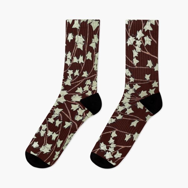 Item preview, Ivy leaves and Vines on Dark Brown Background, Kaleidoscope art pattern designed and sold by HBBArtShop.