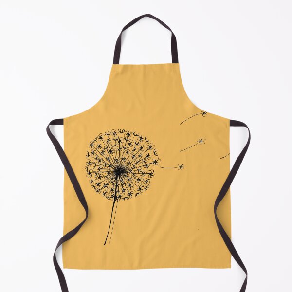 Item preview,  Dandelion Clock in mustard and black designed and sold by Maddy Bennett.
