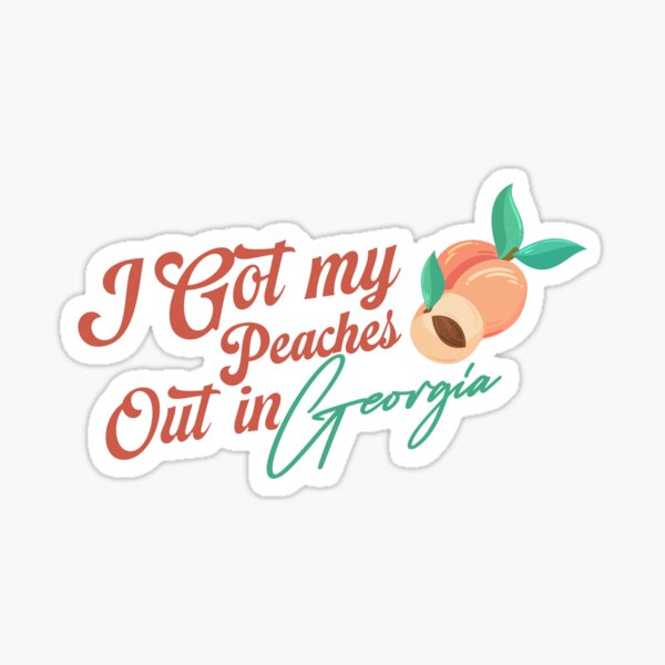 Peaches Peaches Lyrics Sticker for Sale by sparkerzed