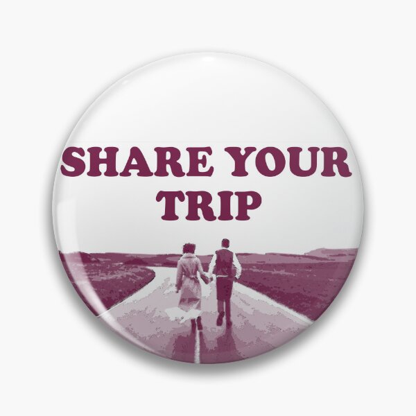 Item preview, Share your trip. Monochromatic photo of young couple walking on the road designed and sold by Goliardika-Shop.