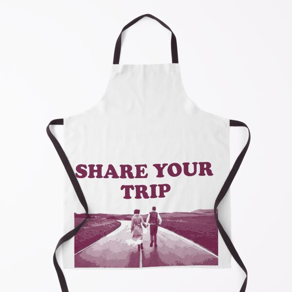 Item preview, Share your trip. Monochromatic photo of young couple walking on the road designed and sold by Goliardika-Shop.