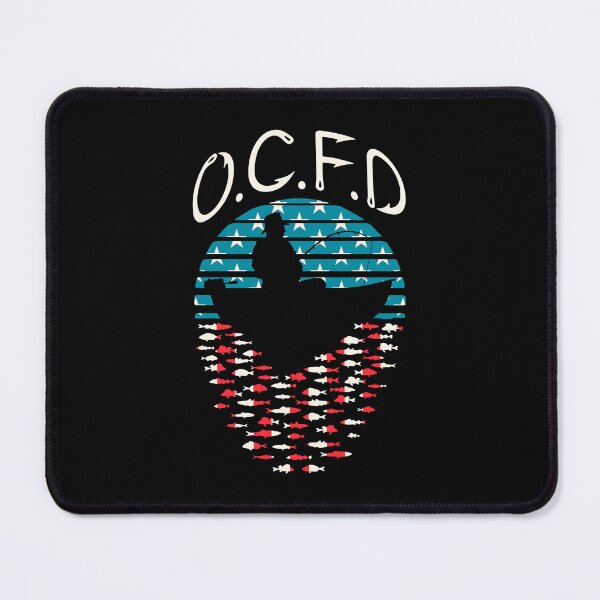 Item preview, OCFD Fishing Disorder Retro Sunset Funny Fisherman USA Flag designed and sold by GrandeDuc.