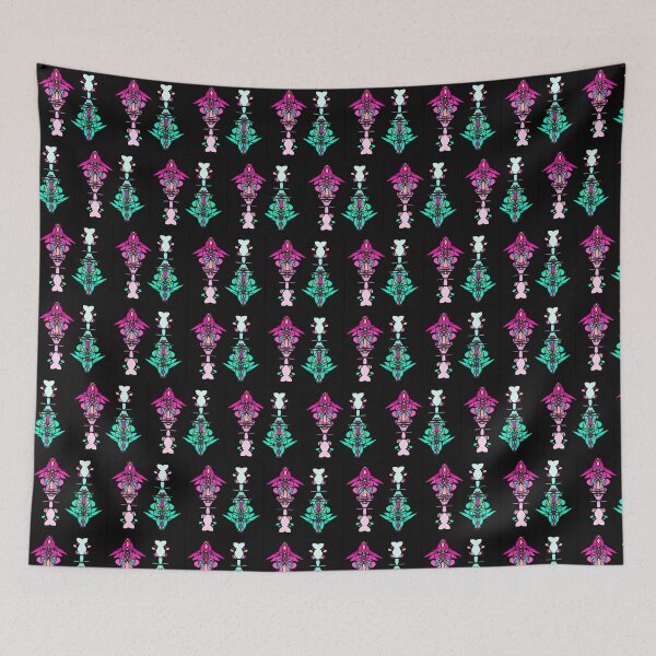 Item preview, Abstract Totem Pole Pattern (Pink & Teal) designed and sold by Marissa Gardenhour.