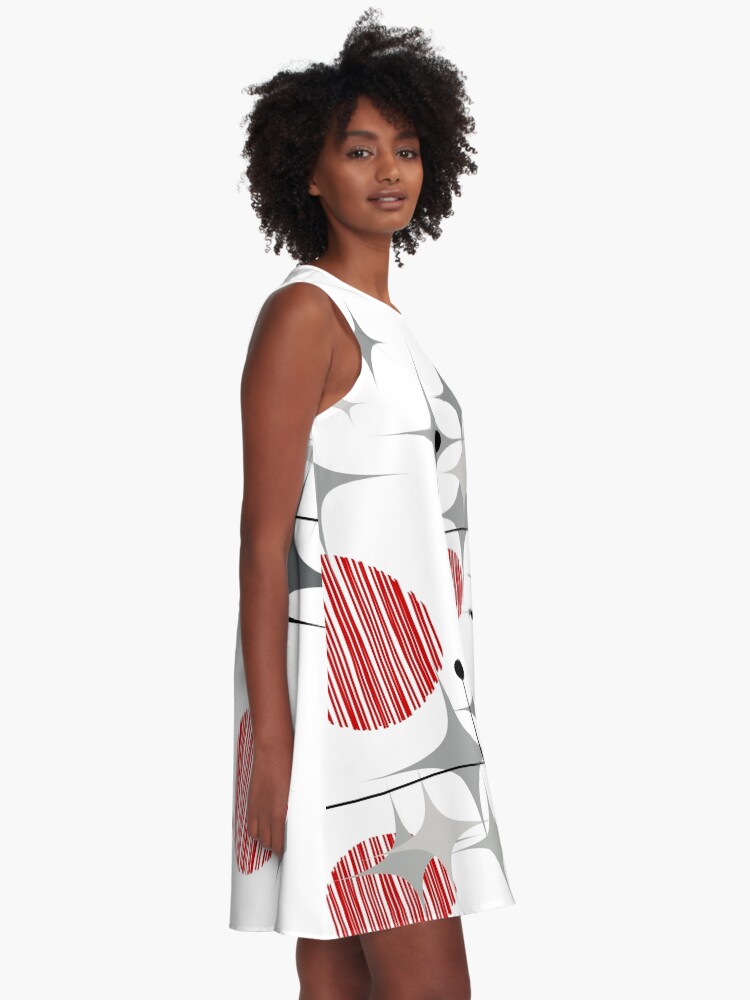 Alternate view of Eames Era Starbursts and Globes 2 A-Line Dress