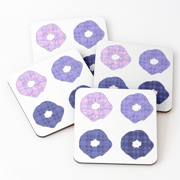 Item preview, plaid scrunchies purple designed and sold by Zezeye.