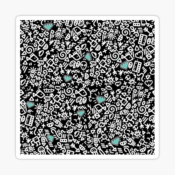diamond patterns Sticker
