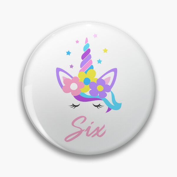 Item preview, Girls Unicorn Birthday 6th - Six designed and sold by Mercheesy.