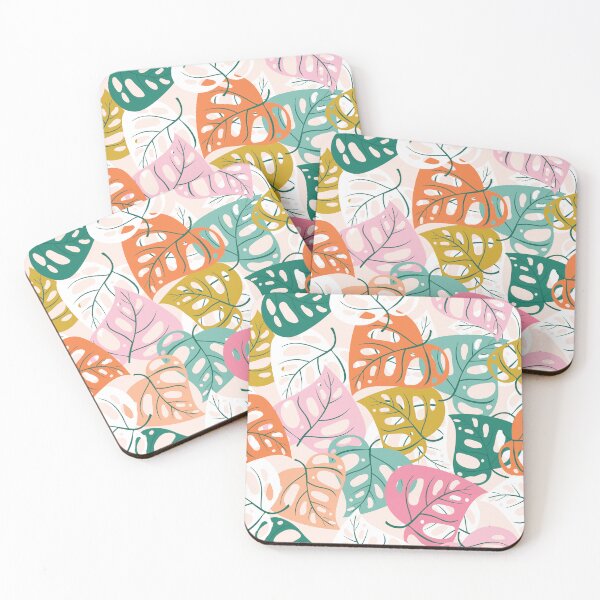 Item preview, Colourful Monstera Leaf designed and sold by Insvy Design Studio.