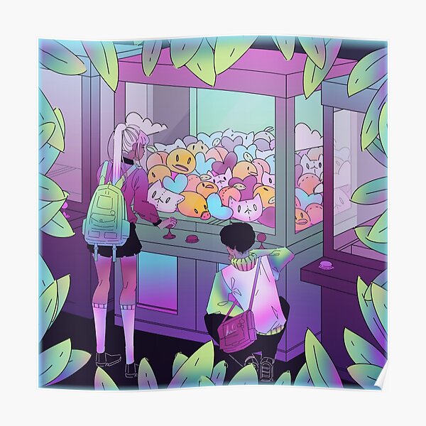 Japanese Arcade Crane Game Poster For Sale By Kiwilium Redbubble