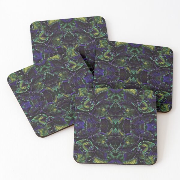 Item preview, Nightshade Gold-Purple Hosta Pattern  designed and sold by SunshineWalker.