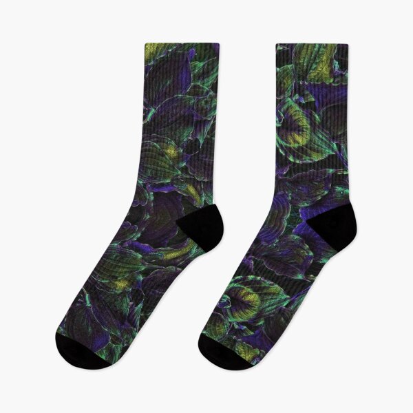 Item preview, Nightshade Gold-Purple Hosta Pattern  designed and sold by SunshineWalker.