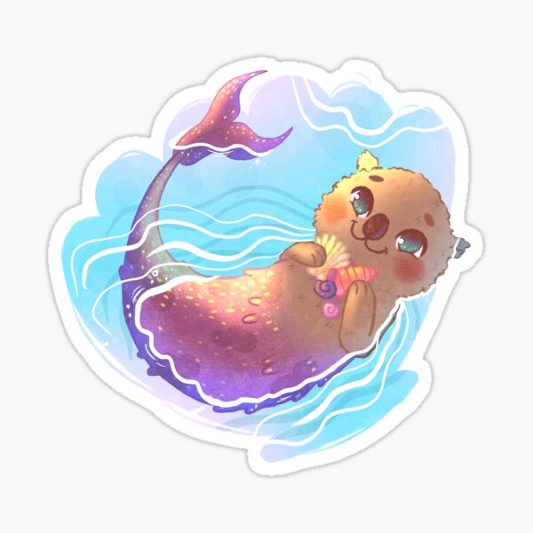 Mignonne loutre des mers Sticker
