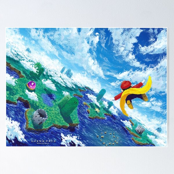 Item preview, Overworld - Flying over the Plains designed and sold by Nendoras.