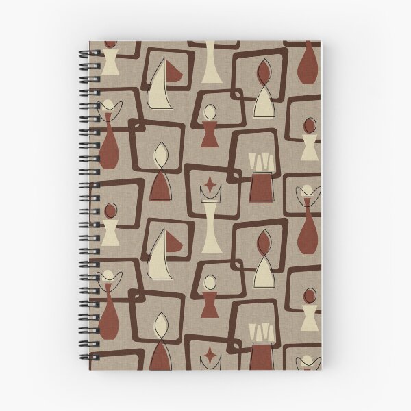 Item preview, Mid Century Chess - Linen Brown designed and sold by miavaldez.
