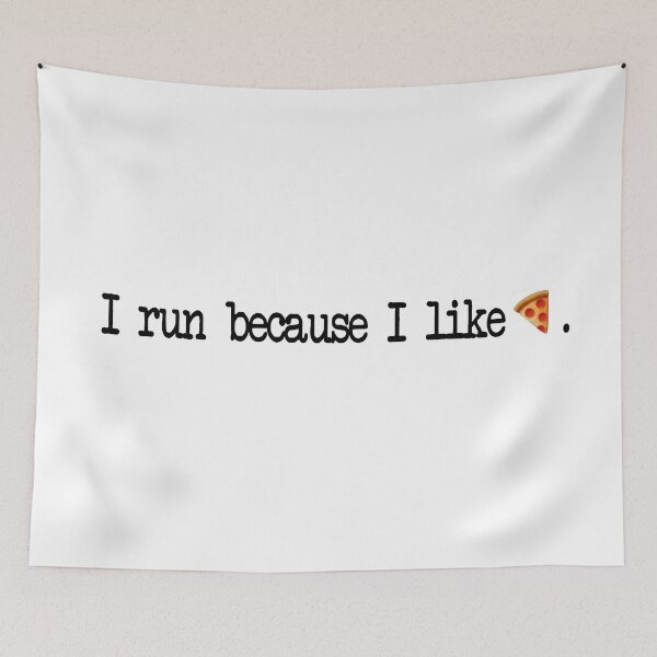 Item preview, "I run because I like pizza" Classic Design designed and sold by mindischaos.